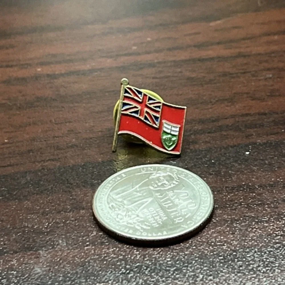 Ontario Canada Province Flag Lapel Hat Pin‎